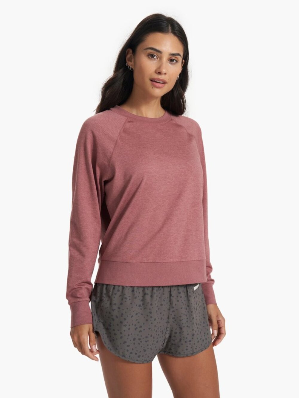 Vuori Long-Sleeve Halo Crew Marsala Heather Women’s XL Tag Included
